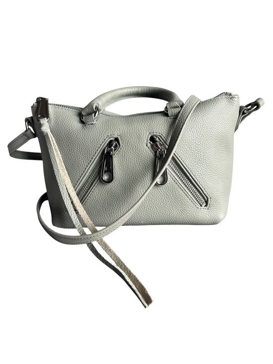 Rebecca Minkoff Handbags - Rebecca Minkoff Micro Moto Leather Satchel in Dove Grey EUC